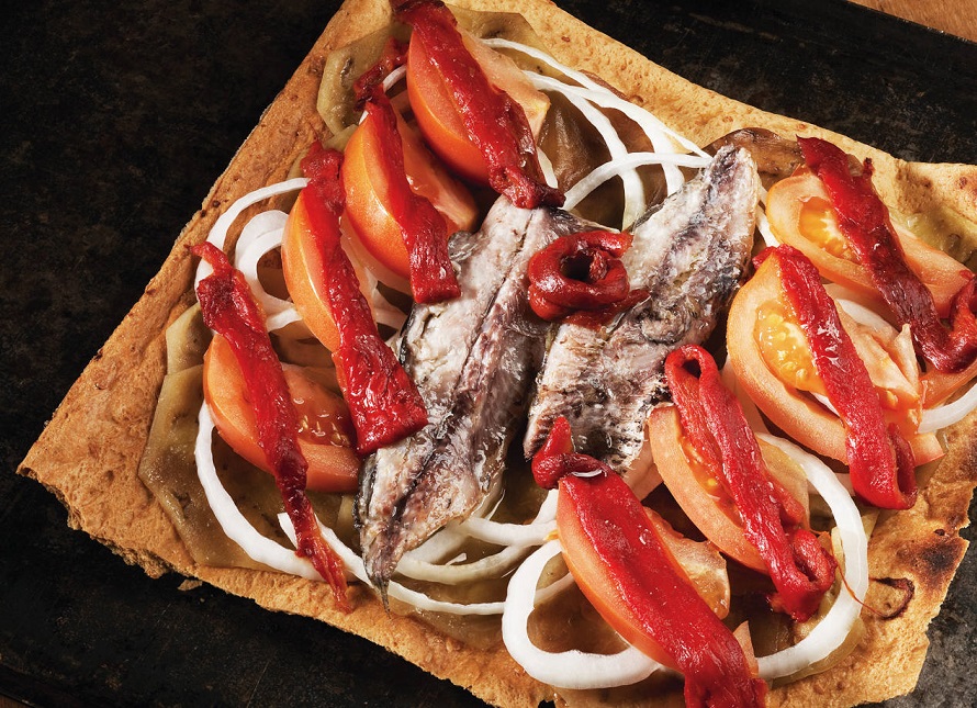 Gastronomia. Coca de recapte amb escalivada © Imagen M.A.S